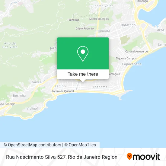 Rua Nascimento Silva 527 map