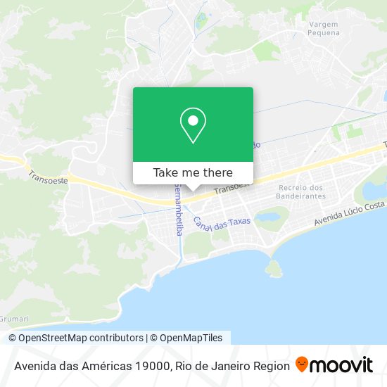 Avenida das Américas 19000 map