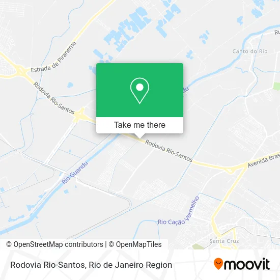 Rodovia Rio-Santos map