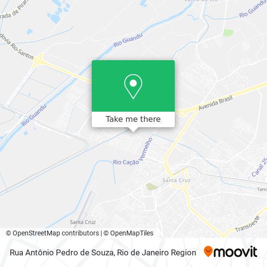 Mapa Rua Antônio Pedro de Souza