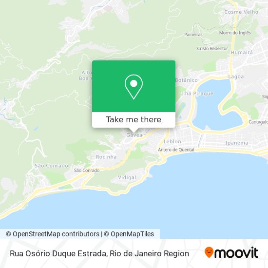 Rua Osório Duque Estrada map