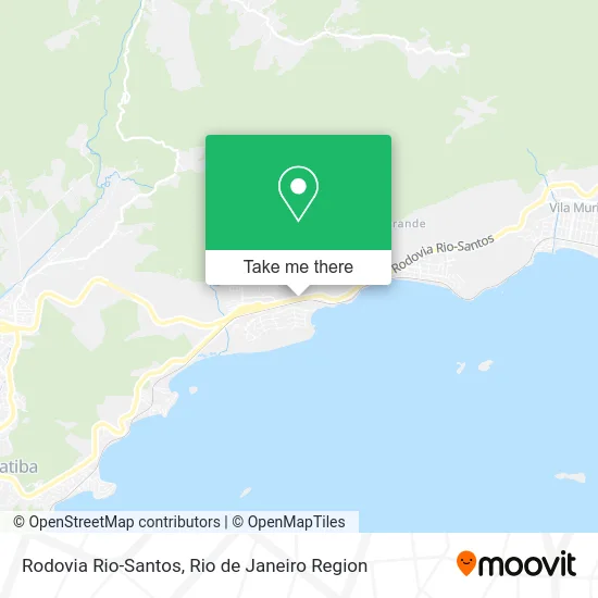 Rodovia Rio-Santos map
