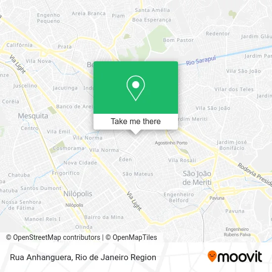 Rua Anhanguera map