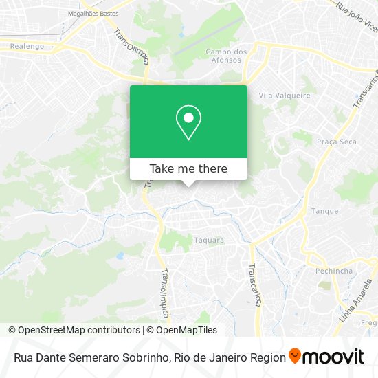 Rua Dante Semeraro Sobrinho map