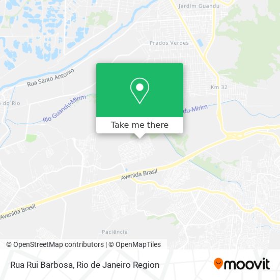 Mapa Rua Rui Barbosa