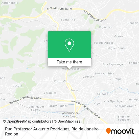 Rua Professor Augusto Rodrigues map