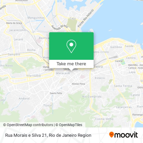 Mapa Rua Morais e Silva 21
