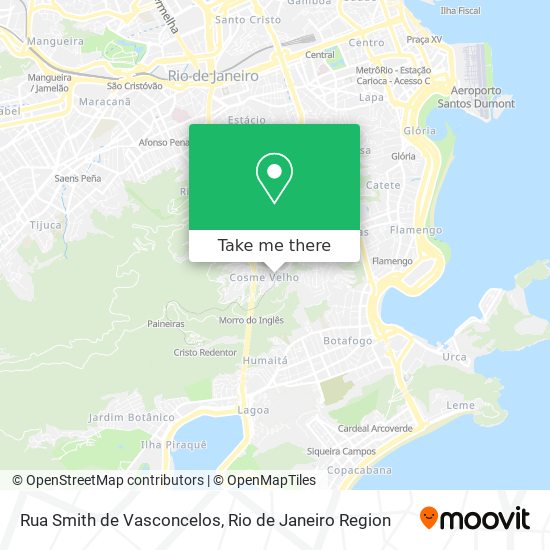Mapa Rua Smith de Vasconcelos