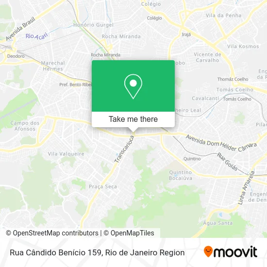 Rua Cândido Benício 159 map
