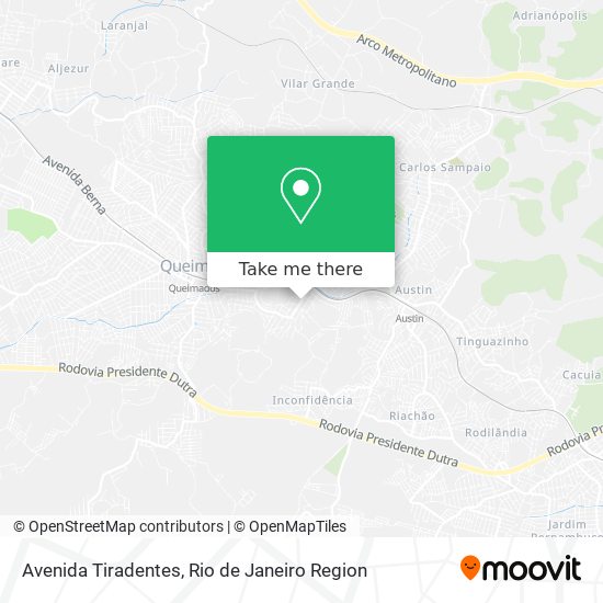 Avenida Tiradentes map