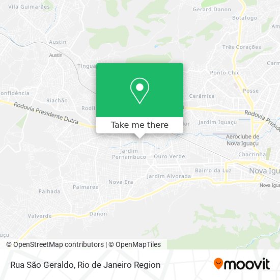 Mapa Rua São Geraldo