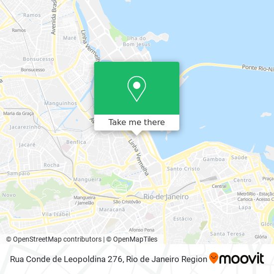 Mapa Rua Conde de Leopoldina 276