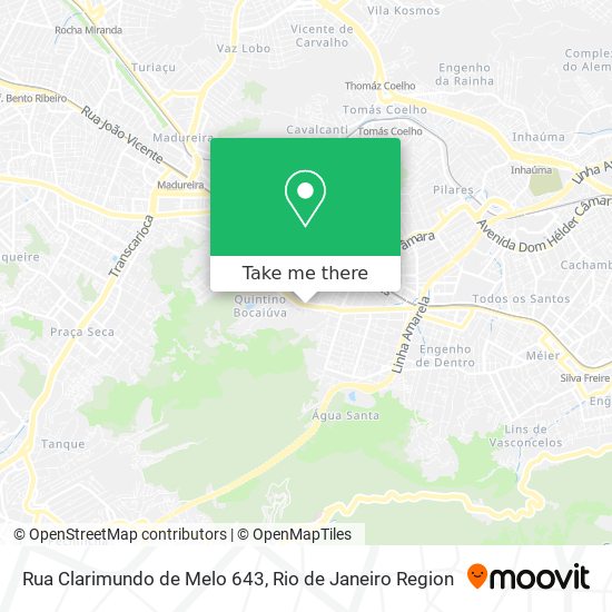 Mapa Rua Clarimundo de Melo 643