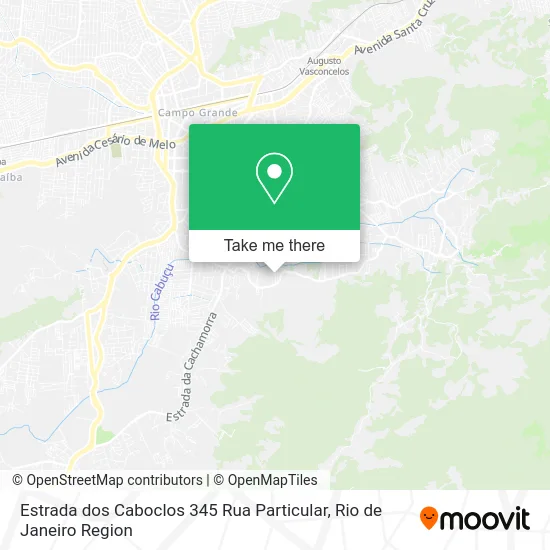 Estrada dos Caboclos 345 Rua Particular map