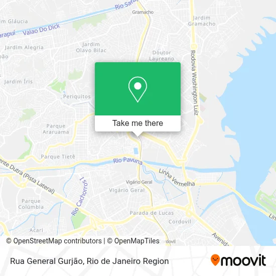 Rua General Gurjão map