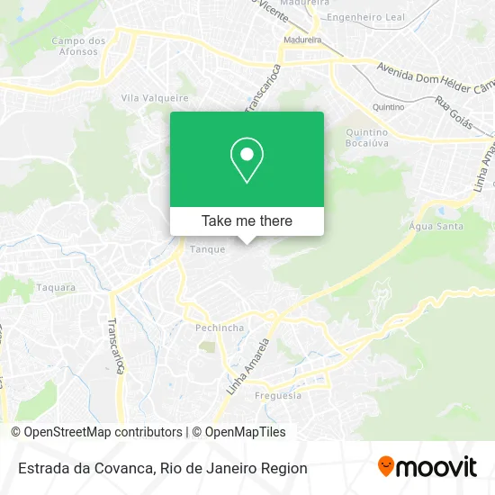 Estrada da Covanca map