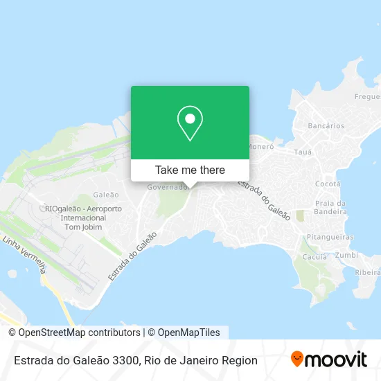 Estrada do Galeão 3300 map