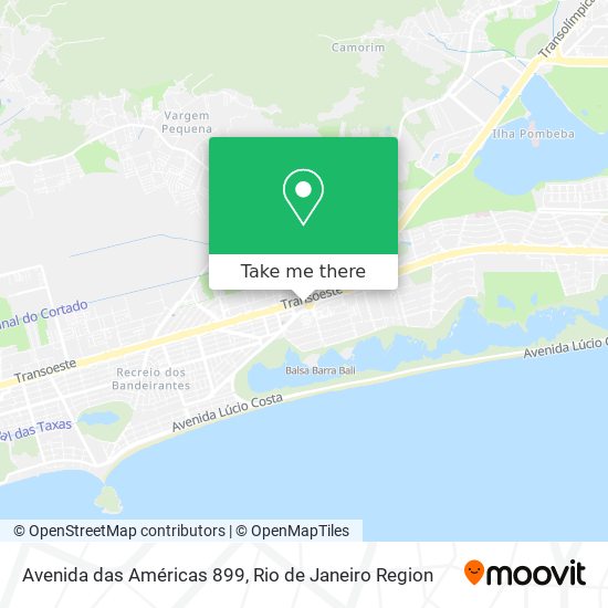 Avenida das Américas 899 map