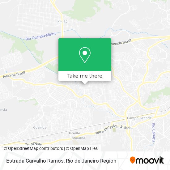 Mapa Estrada Carvalho Ramos