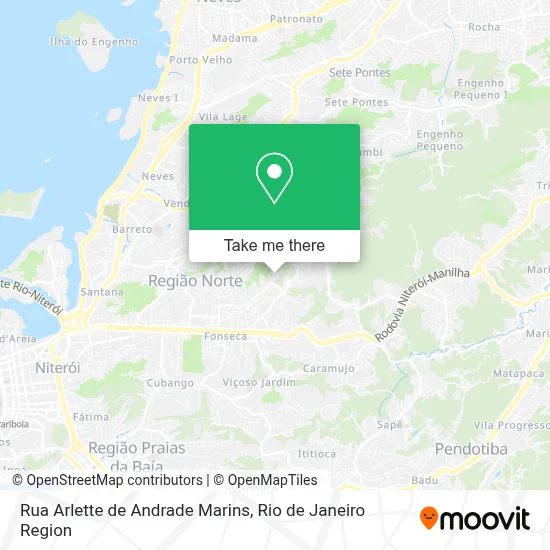 Rua Arlette de Andrade Marins map