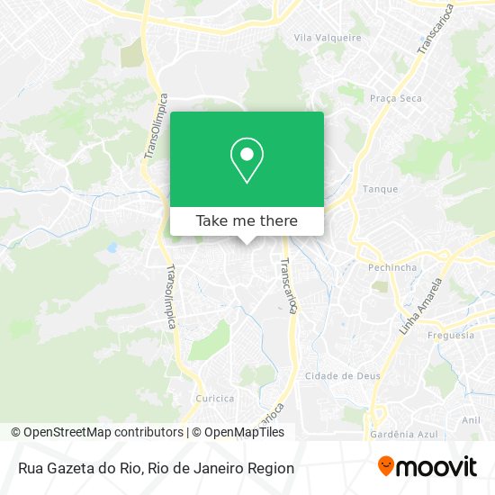 Mapa Rua Gazeta do Rio