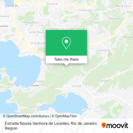 Estrada Nossa Senhora de Lourdes map