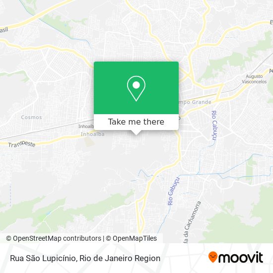 Mapa Rua São Lupicínio