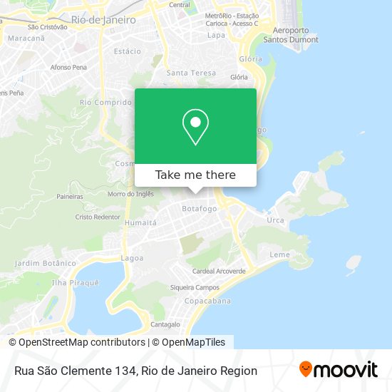 Mapa Rua São Clemente 134