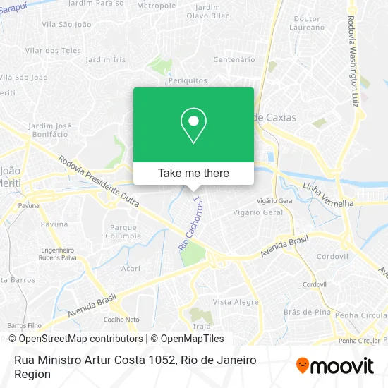 Rua Ministro Artur Costa 1052 map