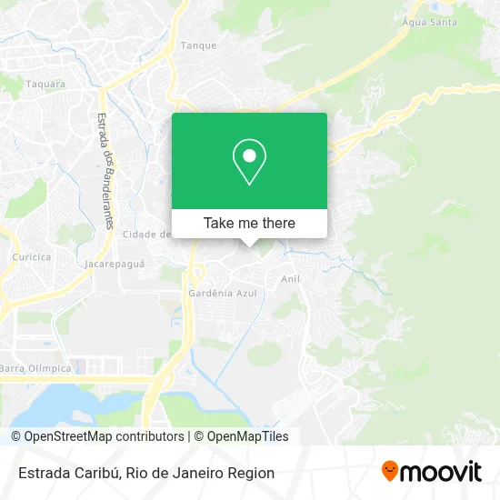 Estrada Caribú map
