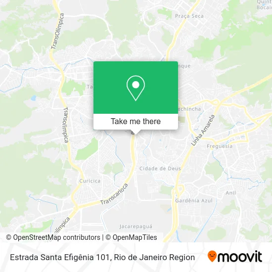 Estrada Santa Efigênia 101 map