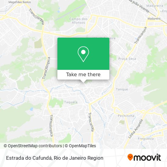 Estrada do Cafundá map