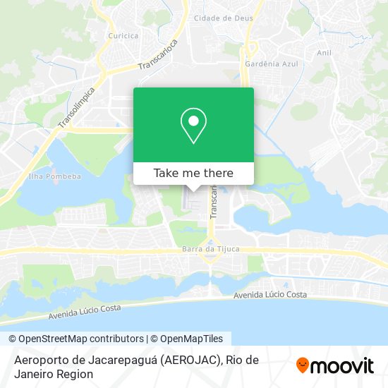 Aeroporto de Jacarepaguá (AEROJAC) map