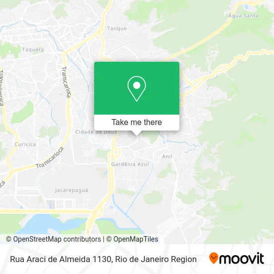 Rua Araci de Almeida 1130 map