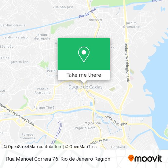 Mapa Rua Manoel Correia 76