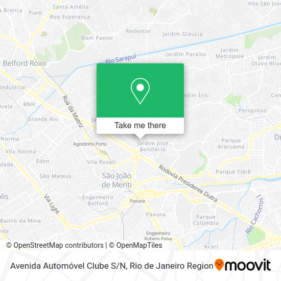 Avenida Automóvel Clube S/N map