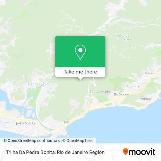 Trilha Da Pedra Bonita map