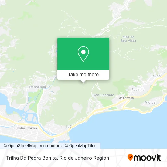 Trilha Da Pedra Bonita map