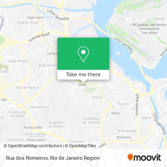 Mapa Rua dos Romeiros