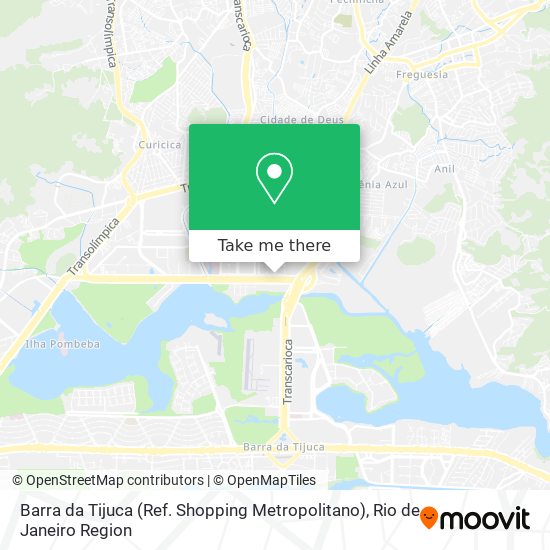 Barra da Tijuca (Ref. Shopping Metropolitano) map