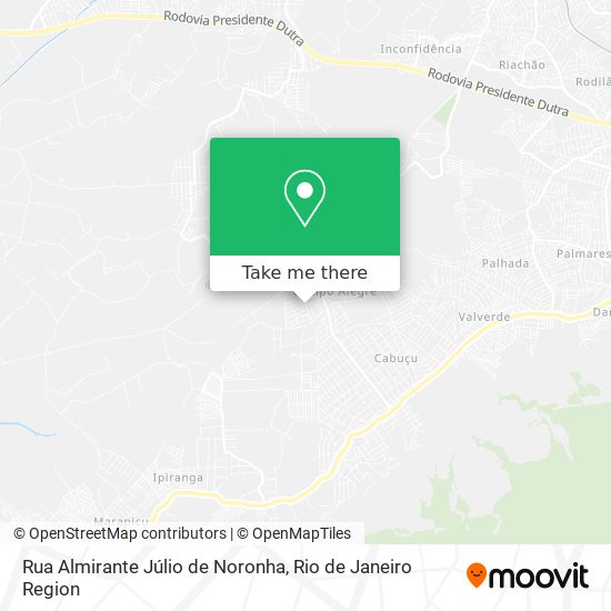 Mapa Rua Almirante Júlio de Noronha