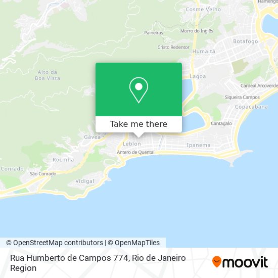 Rua Humberto de Campos 774 map