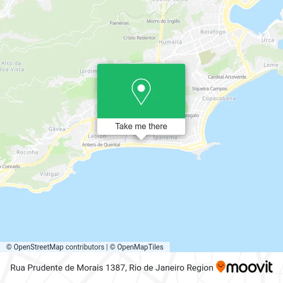 Rua Prudente de Morais 1387 map