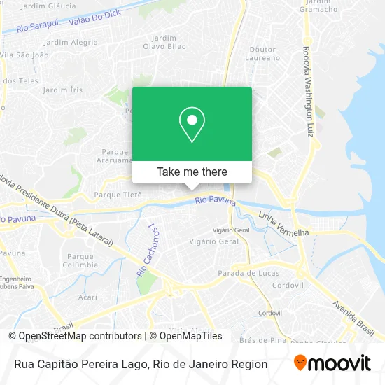 Rua Capitão Pereira Lago map
