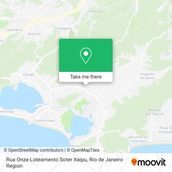 Rua Onze Loteamento Soter Itaipu map