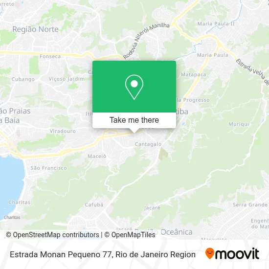 Estrada Monan Pequeno 77 map