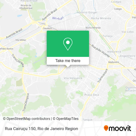 Rua Cairuçu 150 map
