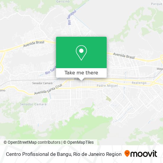 Centro Profissional de Bangu map