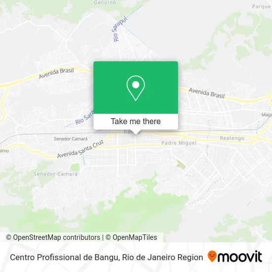 Centro Profissional de Bangu map