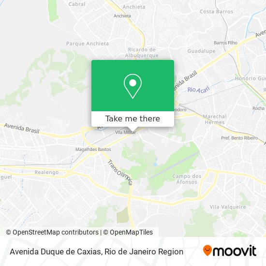 Mapa Avenida Duque de Caxias